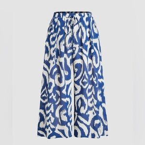 Patterned Wide Leg Pants